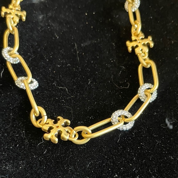 Tory Burch Elegant Gold and Silver Chain Necklace - Picture 3 of 5